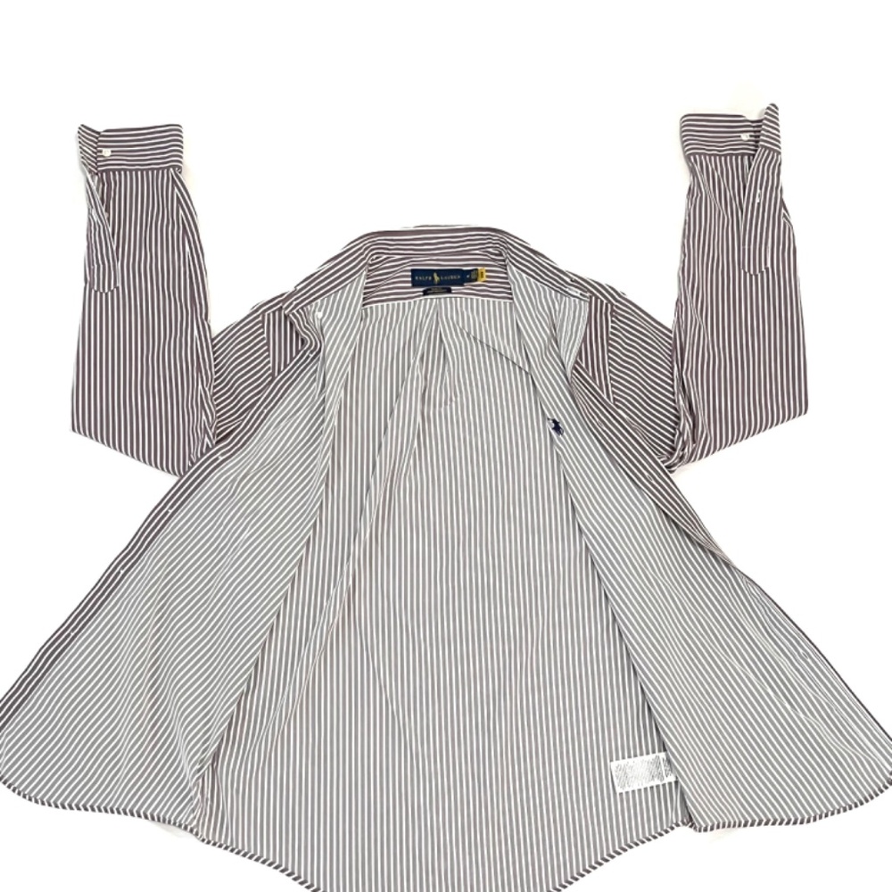 Ralph Lauren Slim Fit Performance Button Down | Size:Medium | Color: Burgundy - Picture 4 of 11